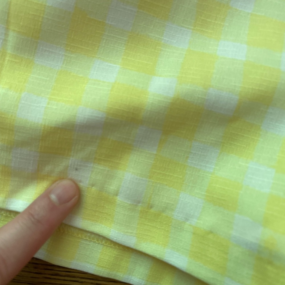 ANTHROPOLOGIE Hutch Pleated Gingham Plaid Yellow Shorts New With Tags - Picture 10 of 16